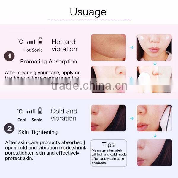 Top skin care products hot and cold beauty device facial massager for lady
