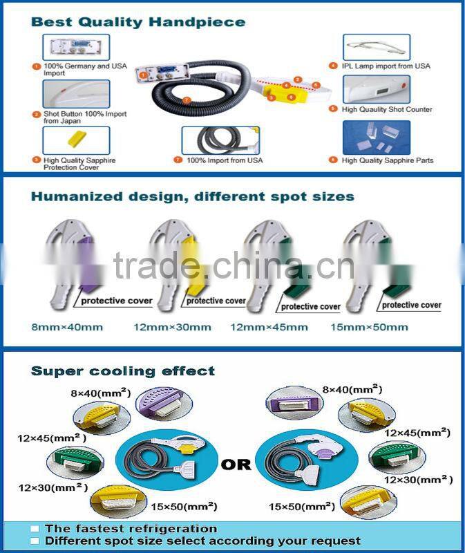 CE SGS ISO TUV Approved Hot sellingipl shr laser hair removal machine