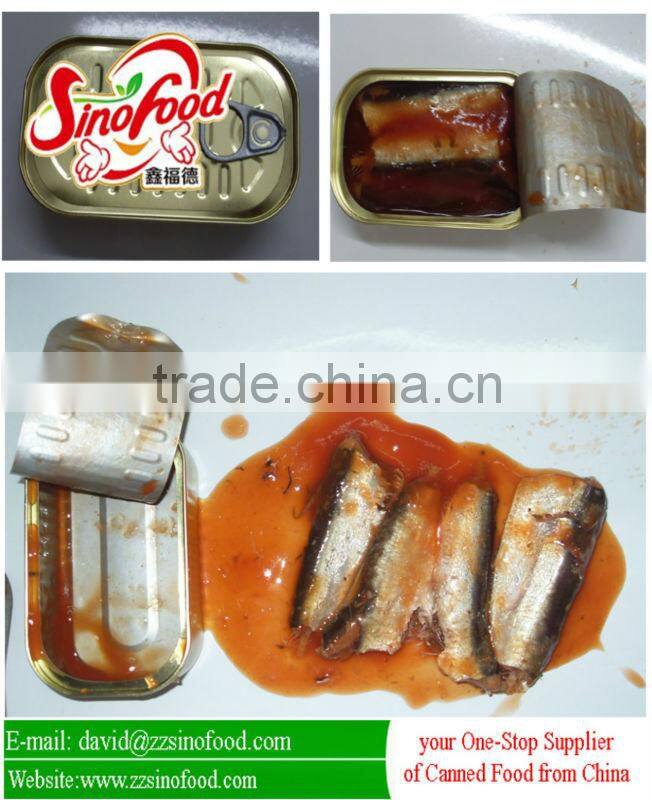 competitive price delicious fresh material sardines fish canned in tomato sauce