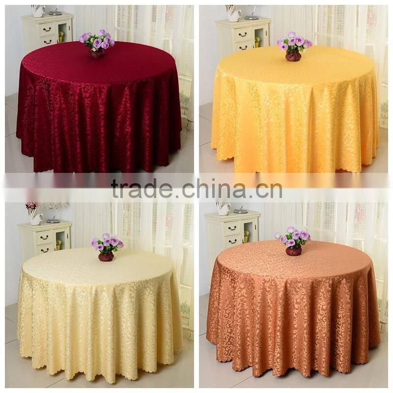3.05m persomized polyester champagne table cloth wholesale