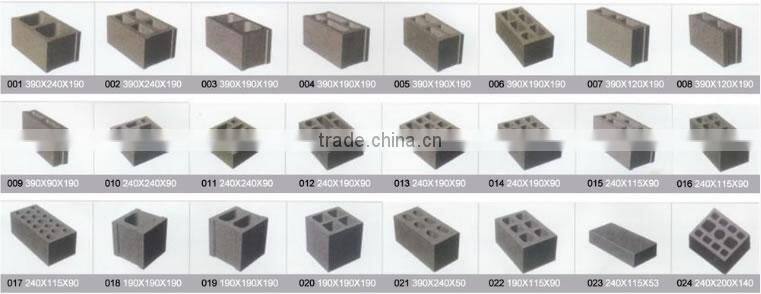 QT40-3A concrete mobile hollow block making machine