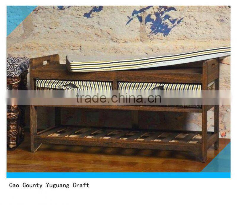 wooden Shoe Cabinet Shoe Rack Box Drawers Storage Rack