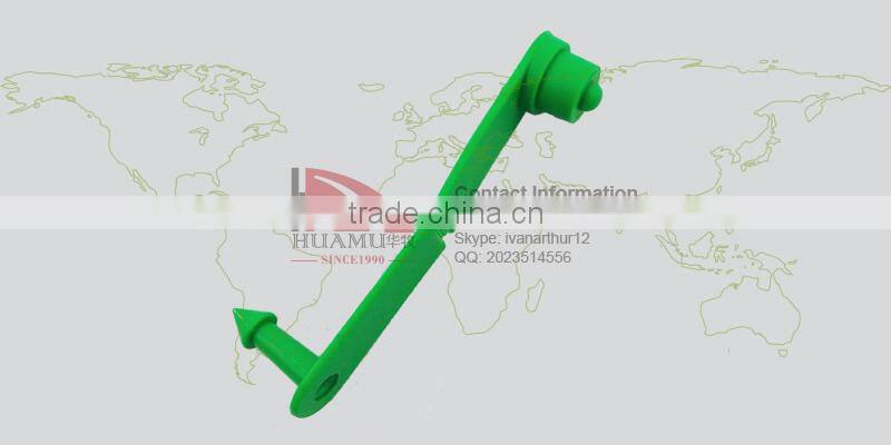 sheep ear tag 41*15 mm green TPU animal ear tag