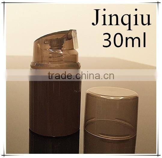 30ml amber airless bottle/pp plastic pump bottle