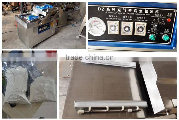 Neweek gas flushing double chamber vegetable vacuum sealing machine