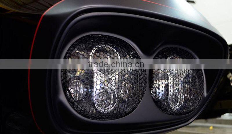 Haley motorcycle headlight dual 90W LED projector headlamp hi low beam for 98-13 Road Glide models