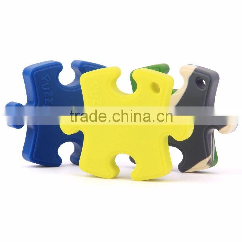 Creative design Autism Chewable Fat Pencil Topper Soft Silicone