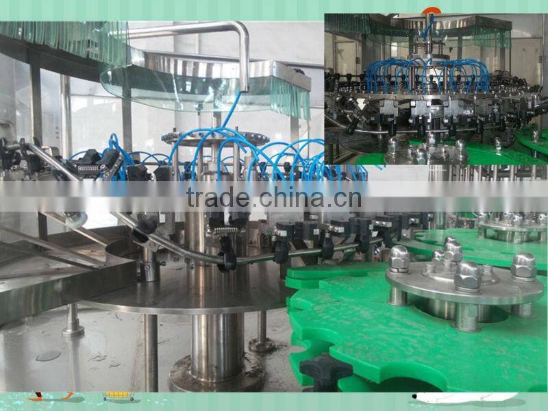 glass bottles washing filling capper machine