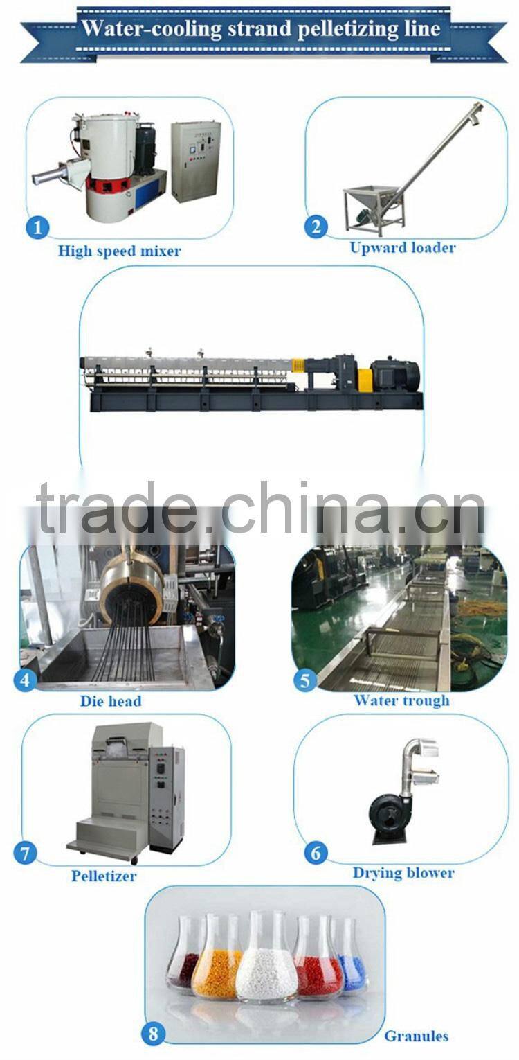 Non woven fabric filler compounding master batch extruder machinery