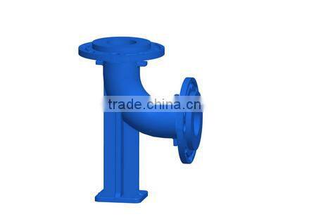 EN545 DI Double loosing flanged duckfoot pipe fittings
