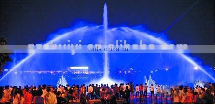 Fountain with Colorful light