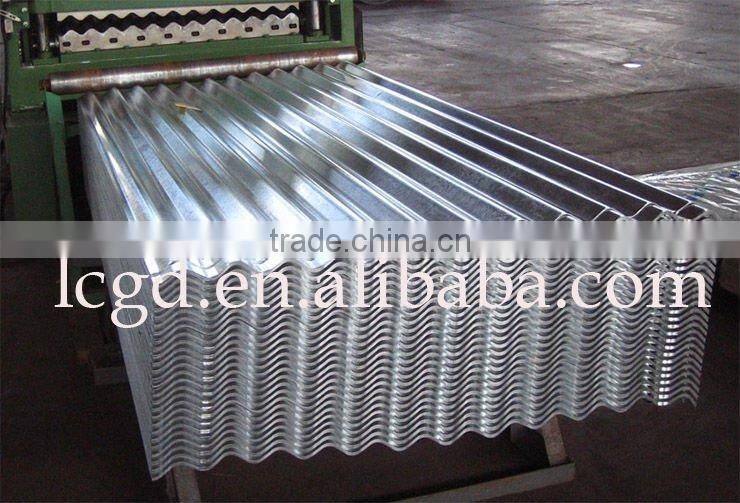 galvanized steel covered and steel strip packed corrugated sheet