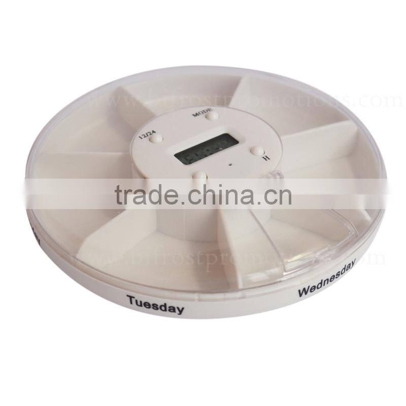 7 Day 5 Group Alarm Plastic Pill Reminder Pill Box With Alarm Timer