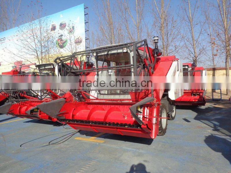 small wheat used combine harvester