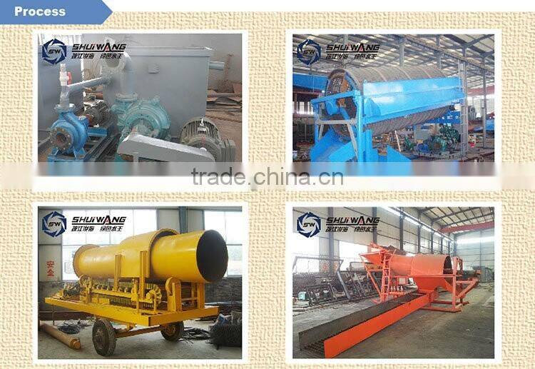 2017 new alluvial gold mine equipment gold washing plant for sale
