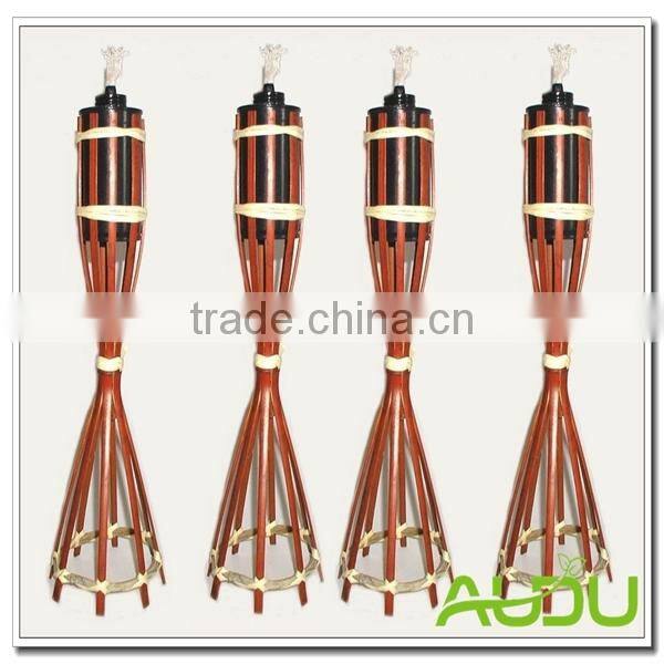 Audu 90cm Natural Cheap Outdoor Night Bamboo Torch/bamboo tiki torches