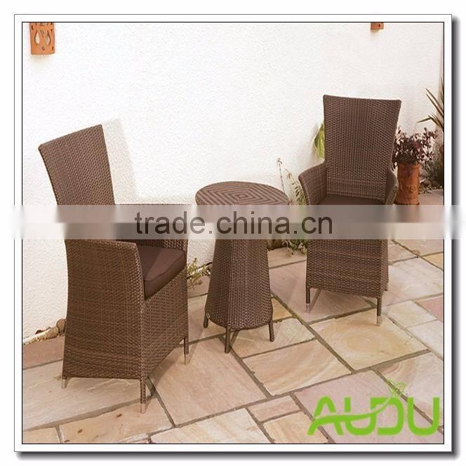 Audu 2 Chairs With Polyester Fabric 1 Round Table