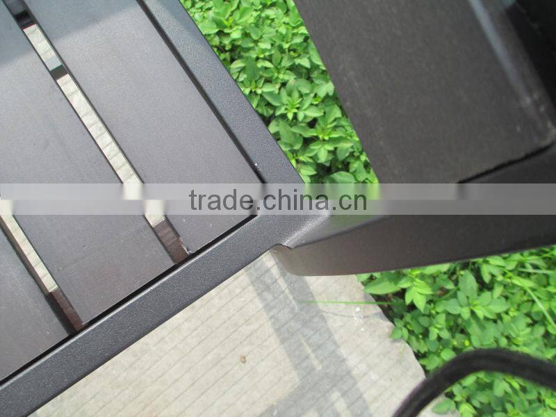 Outdoor Garden Furniture Plastic Wood Arm Bar Height Chair