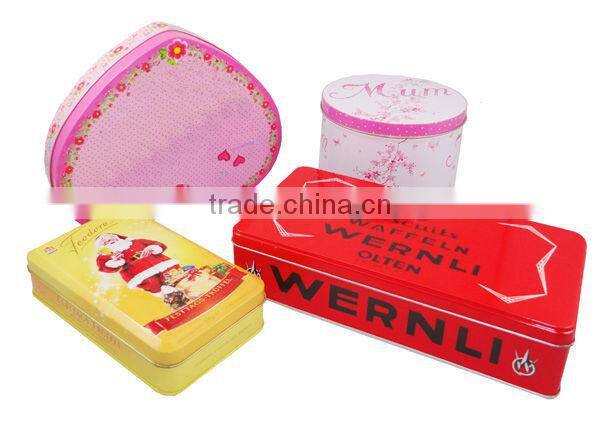 glossy printing metal food grade tea tin can