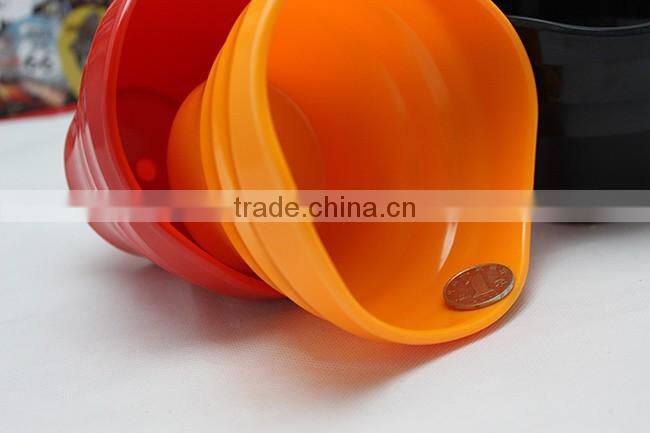 Unique shape resin bright color flower pot