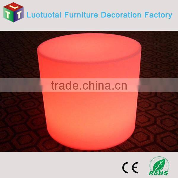 Luminous furniture led round stool /round plastic stool