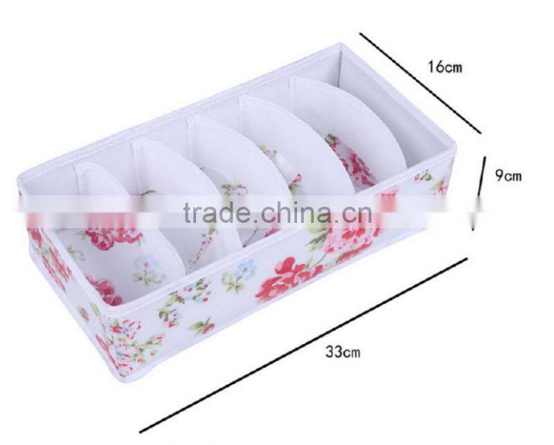 Store More Collapsible Bra Closet Drawer Divider 6 Set Underwear Storage Boxes