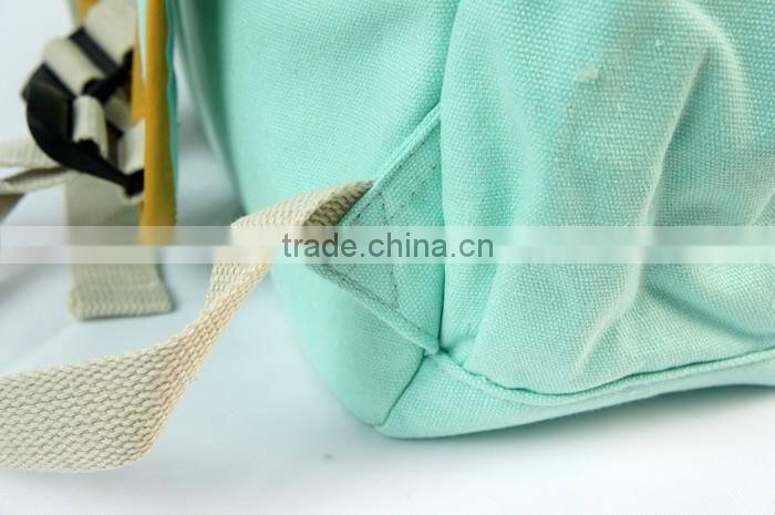 Store More Fashion Design Casual Canvas Blue Rucksack Bookbag