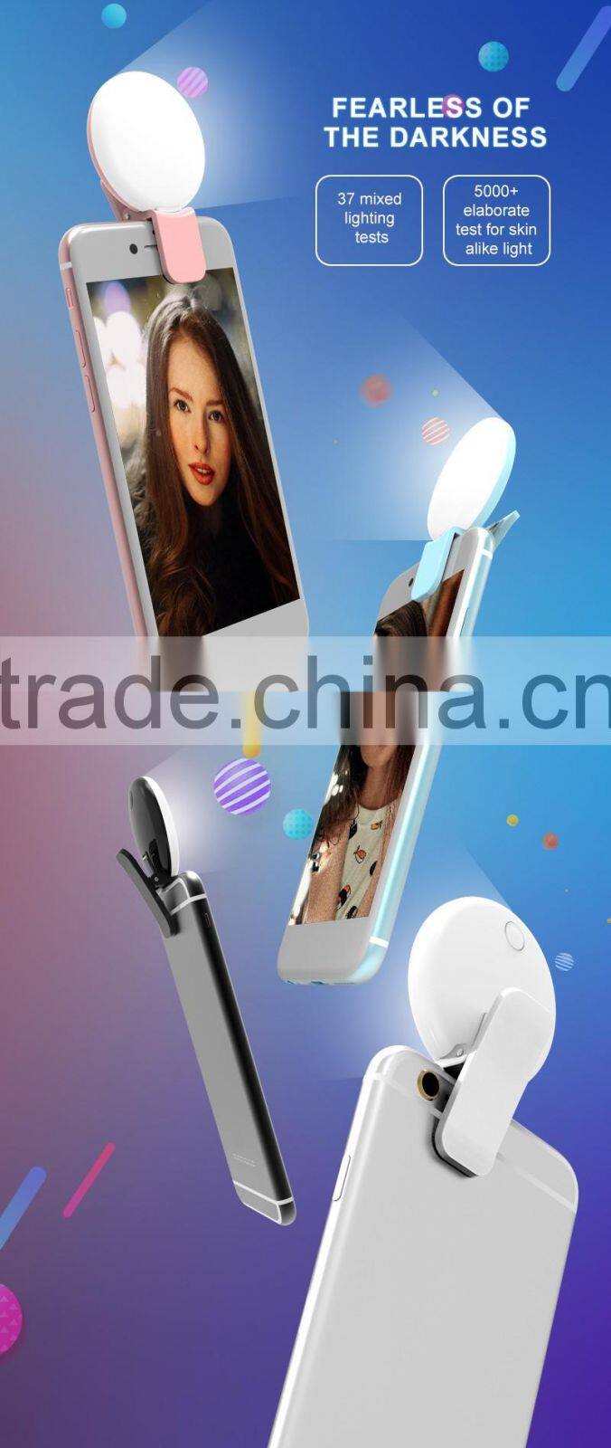 2017 Lcose led selfie ring light RK17