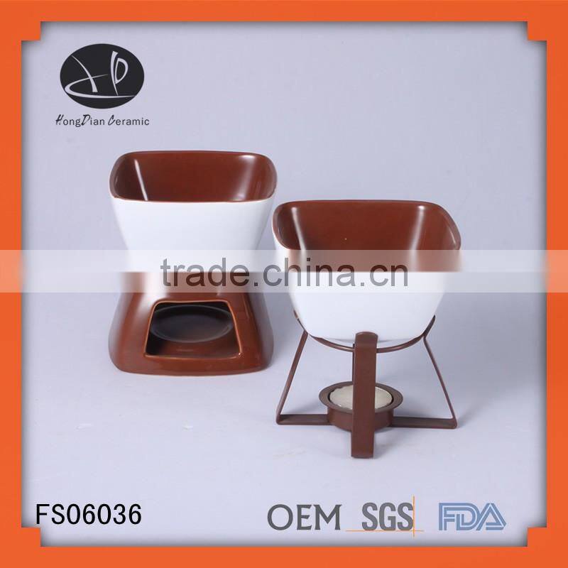 china supplier ceramic fondue,cast iron fondue set