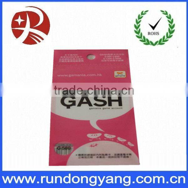 Resealable opp bag sealing tape with printing