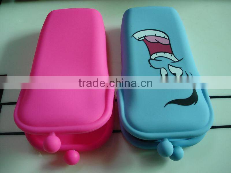 silicone Cosmetic Bag /popular silicone pencil bag