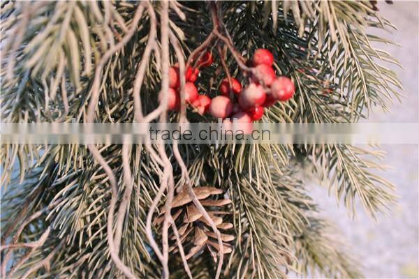 long branches Christmas indoor ornament small decorative otted pine tree