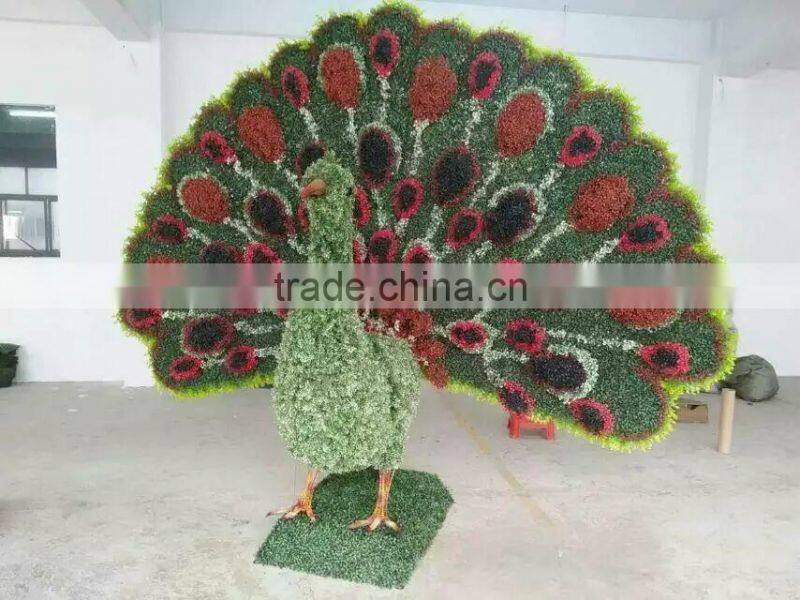 high color fastness new design animal factory UV proof grass peacock topiary