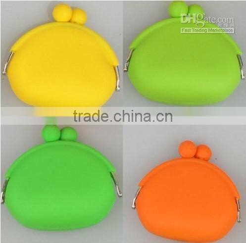 high quality Kiss lock silicone coin purse