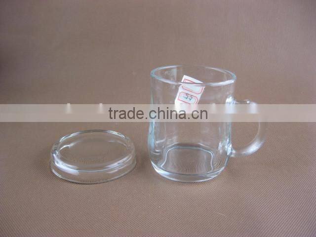 handy drinking glass cup with handle/glassware