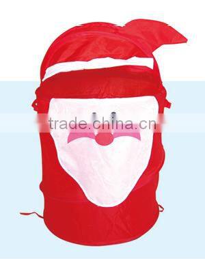 Large Foldable Cartoon Santa Claus Toy Collection Boxes Laundry Basket