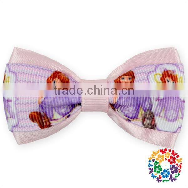 2015 New Designer Children Boutique Hair Accessories Hair Bows Grosgrain Ribbon Hair Bows With Clips Wholesale Kids Barrettes