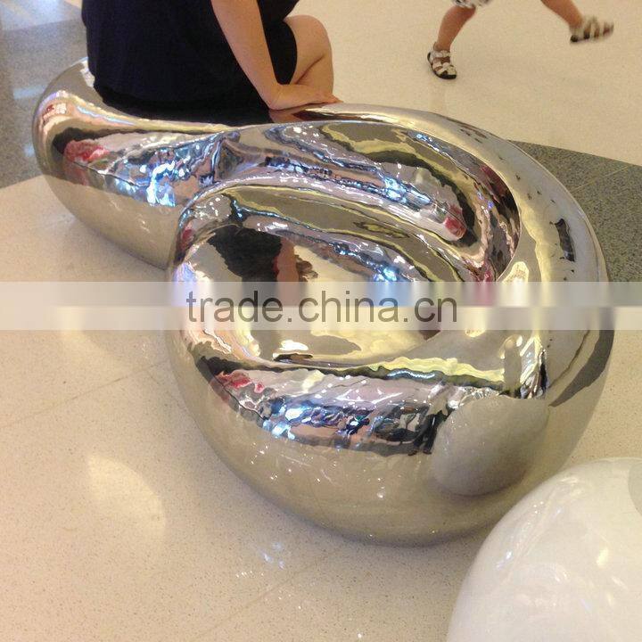 CP fiberglass big mall chair