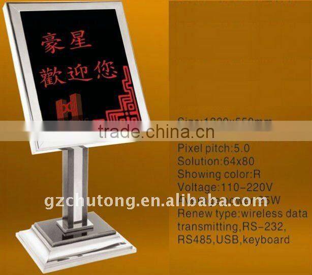 Hotel amenities LED sign board