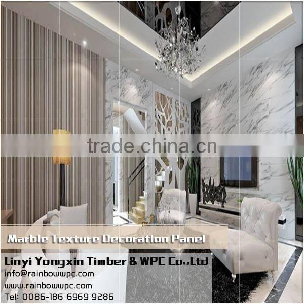 light reflection decorative wall panels for bathroom, marble texture composite facade cladding