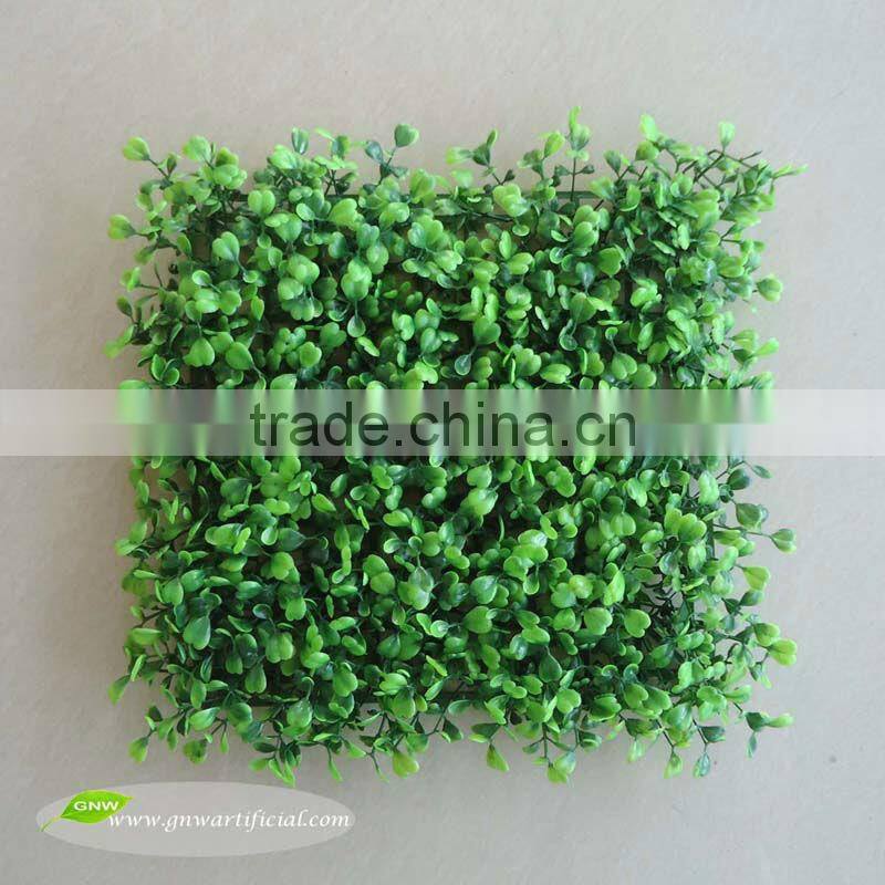 China Make Artificial Plastic Boxwood Plant Grass door Mats 25cm x 25cm for Mall Decoration BOX013-1 GNW