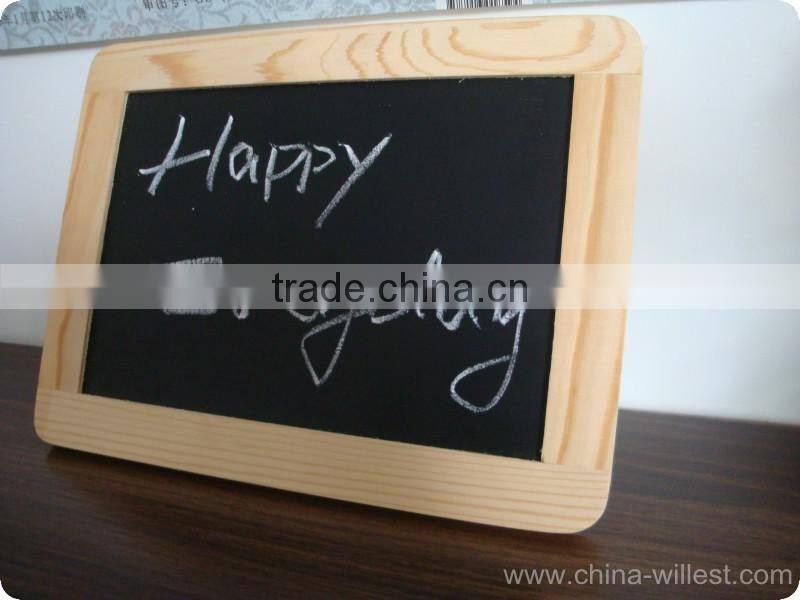 wooden chalkboard for students use