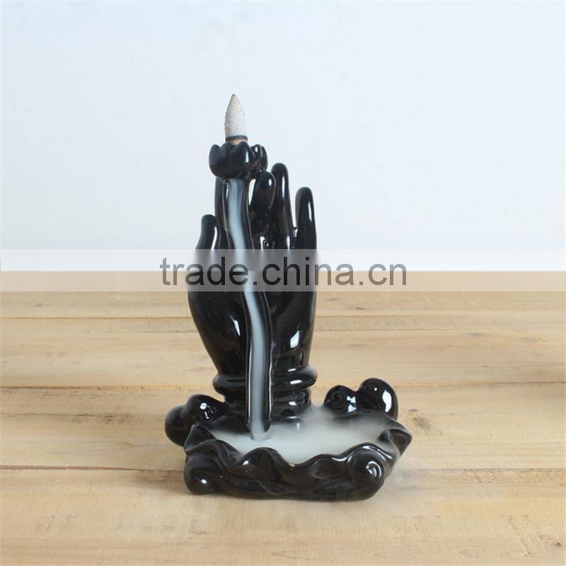 Home Decor Burner Buddhism Hand Backflow Incense Burner