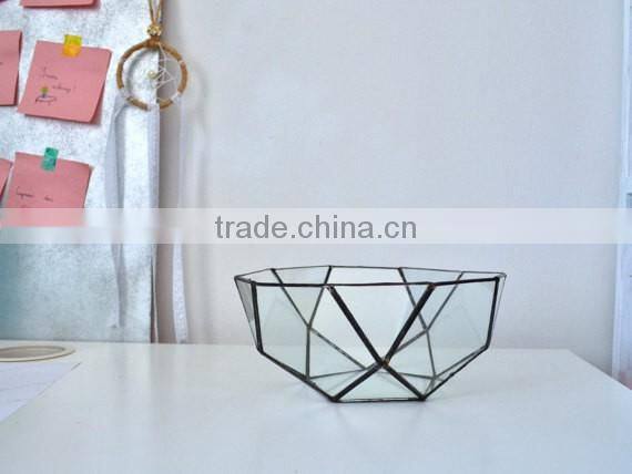 Geometric Handmade Glass Bowl Star 3 sizes Glass Terrarium