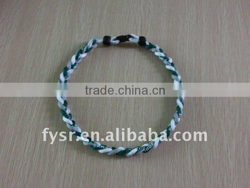 Healthy germanium silicone titanium necklace