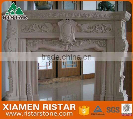 wholesale natural carving white marble fireplace surround mantel RST-FP-SY084