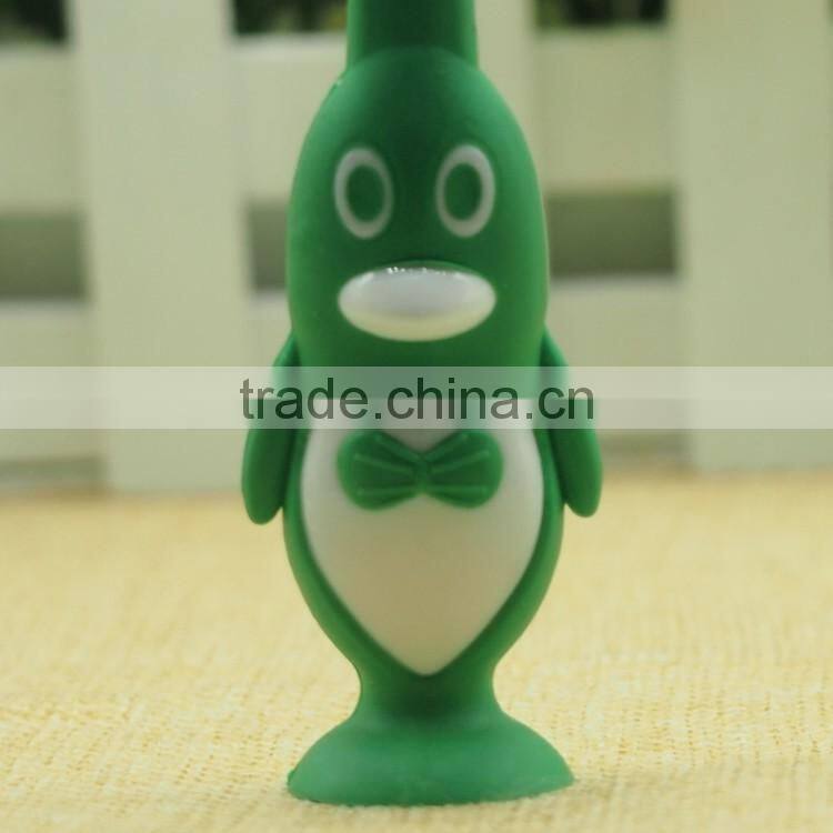 Rubber handle small head natural bristle Child toothbrush