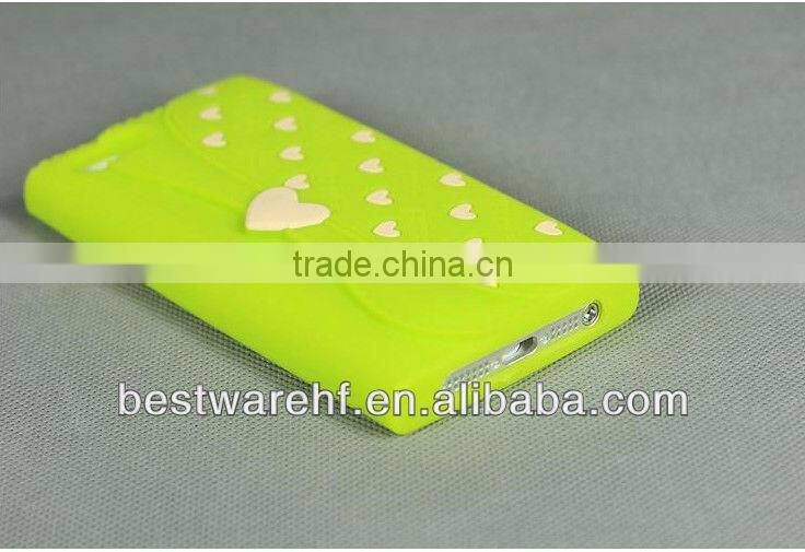 BAG shape silicone mobile phone case for apple iphone5