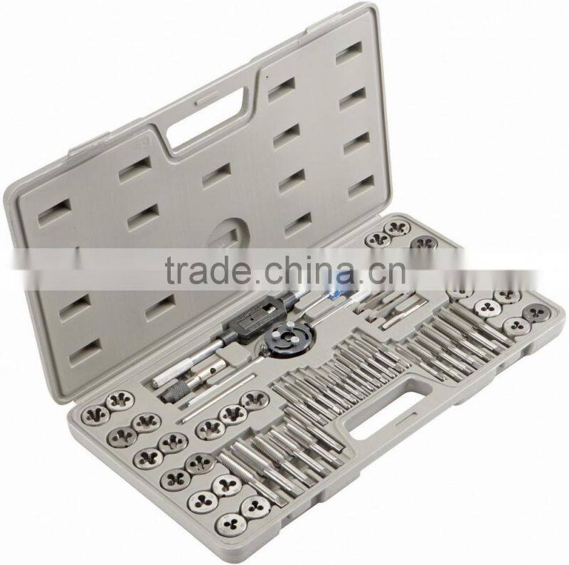 60PCS Metric Inch Tap and Die Set Alloy Steel