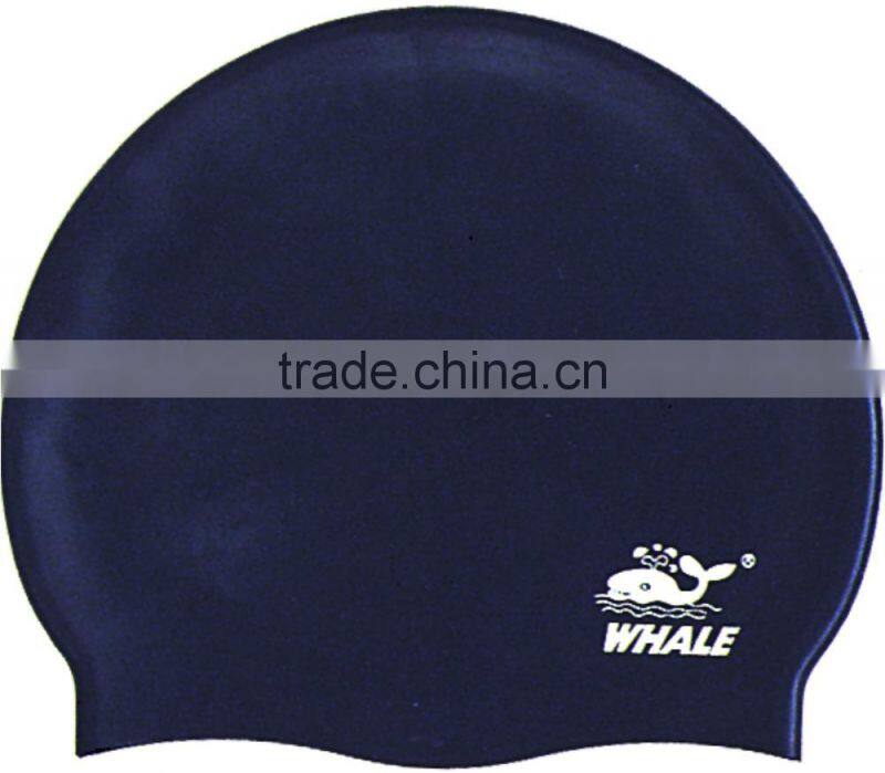 High quality yellow water proof swimming caps and customized silicone swim cap(CAP-112)